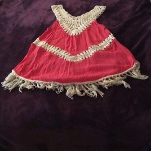 Cashmere wool and linen blouse